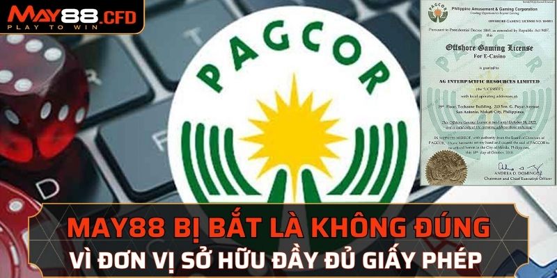 Nhà cái hoạt động rõ ràng theo giấy phép từ PAGCOR và Isle of Man